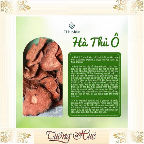 Dầu Gội Thảo Mộc Hà Thủ Ô Tinh Nhiên - Giúp Tóc Đen Bóng Khỏe, Ngăn Ngừa Tóc Bạc Sớm - 300ml Việt Nam