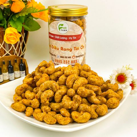 Hạt Điều Rang Tỏi Ớt Đặc Sản Bình Phước (500gr)