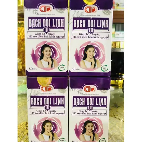 Viên Uống Bạch Đới Linh Hỗ Trợ Điều Hòa Kinh Nguyệt - Giảm Đau Bụng Kinh, Bổ Huyết, Hộp 50 Viên Dành Cho Phụ Nữ
