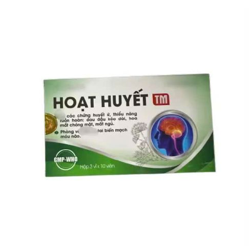 Hoạt Huyết TM - Viên Uống Hỗ Trợ Tăng Cường Tuần Hoàn Máu Não, Giảm Nguy Cơ Tai Biến, Dược Phẩm Trang Minh 30 Viên