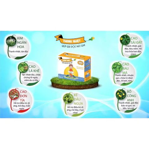 Siro Bibo Thanh Nhiệt Giải Độc Gan - Hỗ Trợ Giảm Dị Ứng, Mề Đay Cho Trẻ Em - Hộp 4 Vỉ 5 Ống