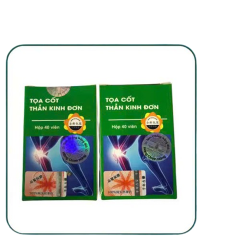 Viên Uống Xương Khớp Tọa Cốt Thần Kinh Đơn - Hỗ Trợ Giảm Đau và Cải Thiện Sức Khỏe Xương Khớp (Lọ 40 Viên)