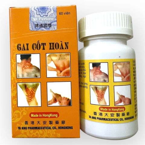 Viên uống Gai cốt hoàn hỗ trợ đau nhức xương khớp, phong thấp nhức mỏi, đau lưng, nhức khớp, viêm khớp - Hộp 60 viên - Giải pháp tự nhiên cho sức khỏe xương khớp - Mã 1430