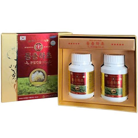 Viên Đông Trùng Hạ Thảo Hàn Quốc Dong Choong Hacho Capsule 120 Viên - Tăng Cường Miễn Dịch, Bổ Sung Sức Khỏe Tự Nhiên