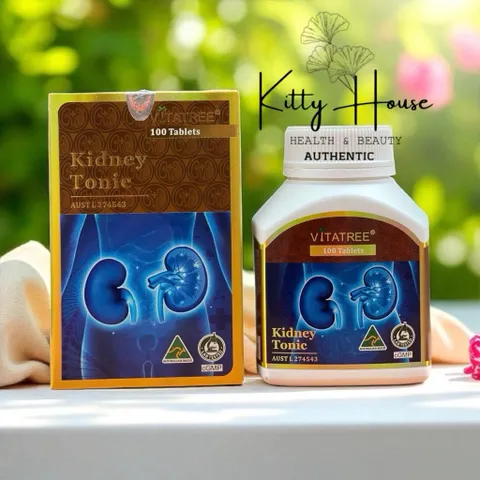 Viên Uống Hỗ Trợ Thận Vitatree Kidney Tonic 100 Viên - Bổ Thận, Tăng Cường Chức Năng Thận Hàng Nhập Khẩu Úc