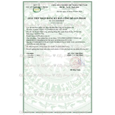 Viên Uống Hỗ Trợ Thận Vitatree Kidney Tonic 100 Viên - Bổ Thận, Tăng Cường Chức Năng Thận Hàng Nhập Khẩu Úc