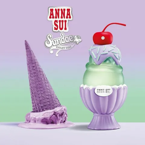 Nước hoa nữ Anna Sui Sundae Violet Vibe EDT 50ml - Hương thơm ngọt ngào tươi mới, cảm hứng mùa hè 2023, món quà độc đáo cho phái đẹp