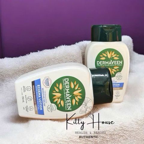 Kem Dưỡng Ẩm DermaVeen Eczema Lotion 250ml - Giải Pháp Chăm Sóc Da Nhạy Cảm, Không Chứa Paraben và Hương Liệu