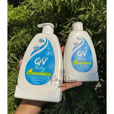 Sữa Tắm Cho Bé QV Baby Gentle Wash - Chai 250ml & 500ml An Toàn, Dịu Nhẹ Cho Da Bé, Dưỡng Ẩm Tốt Nhất