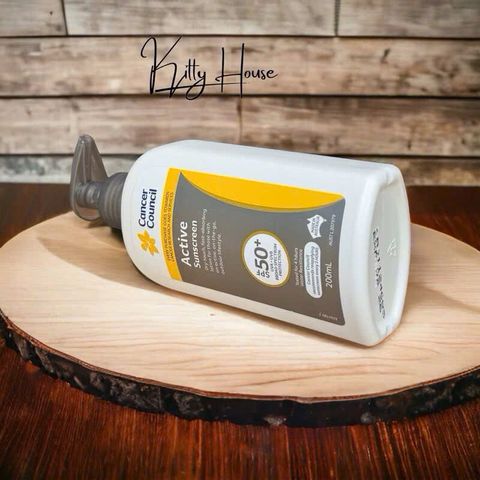 Kem Chống Nắng Năng Động Cancer Council Active SPF 50+/PA++++ 200ml - Bảo Vệ Da Tuyệt Đối Cho Hoạt Động Ngoài Trời