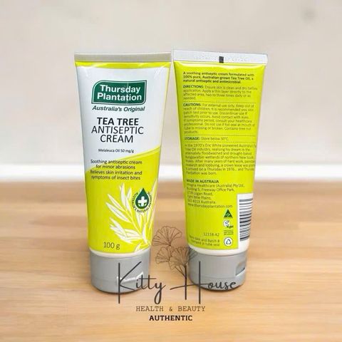 Kem Bôi Tea Tree Chữa Mụn & Côn Trùng Đốt Thursday Plantation 100g - Giảm Kích Ứng, Làm Dịu Da, Không Chứa Hóa Chất Độc Hại