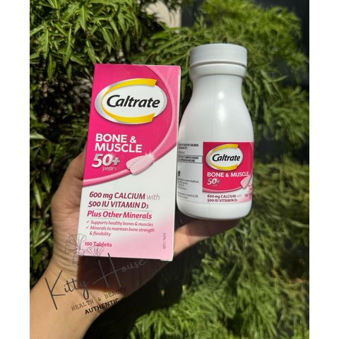 Viên uống bổ sung Canxi&D3 Caltrate Bone & Muscle 50+ - Hỗ trợ xương khớp, ngăn ngừa loãng xương, bổ sung vitamin D3 - Hộp 100 viên chính hãng