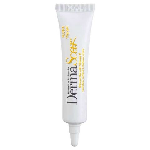 Gel Bôi Sẹo DermaScar Silicone Plus E 15g - Gel Chăm Sóc Da Mịn Màng với Vitamin E 10% cho Vết Sẹo Lồi Hồi Phục Hiệu Quả