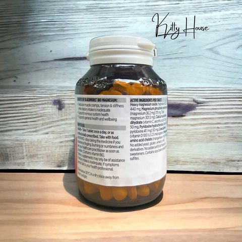 Viên uống Blackmores Bio Magnesium 150 viên - Bổ sung Magie cho xương chắc khỏe, giảm đau chuột rút và cải thiện sức khỏe tổng thể