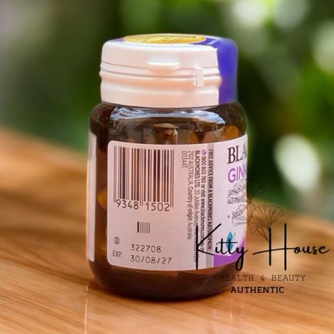 Viên uống Blackmores Ginkgo Forte - Hỗ trợ trí não, cải thiện trí nhớ và tuần hoàn máu, Hộp 40 viên nhập khẩu chính ngạch