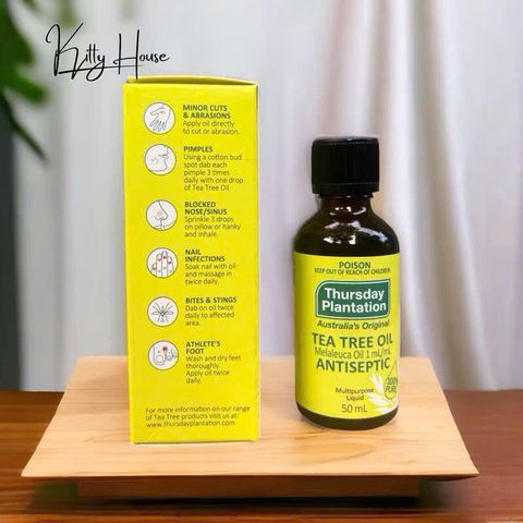 Tinh Dầu Tràm Trà Thursday Tea Tree Oil 50ml & 100ml - Kháng Khuẩn, Hỗ Trợ Trị Mụn Hiệu Quả từ Úc