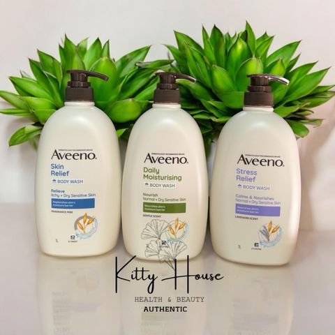 Sữa tắm dưỡng ẩm không mùi Aveeno Skin Relief Moisturising Fragrance Free Body Wash 1L