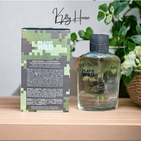 Nước Hoa Nam Playboy Play It Wild Eau De Toilette 100ml - Mùi Hương Tươi Mát, Nam Tính, Mạnh Mẽ, Quà Tặng Độc Đáo