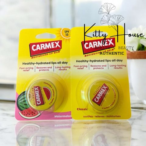 Son Dưỡng Môi Carmex Bạc Hà 7.5g - Giúp Môi Mềm Mại, Khô Nẻ, Tươi Mát - Thương Hiệu Dưỡng Môi Nổi Tiếng Từ 1937