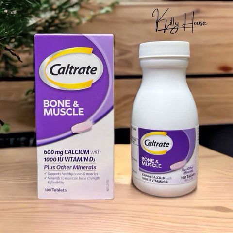 Viên uống bổ sung Canxi & D3 Caltrate Bone & Muscle 100 viên - Hỗ trợ xương chắc khỏe cho người dưới 50 tuổi