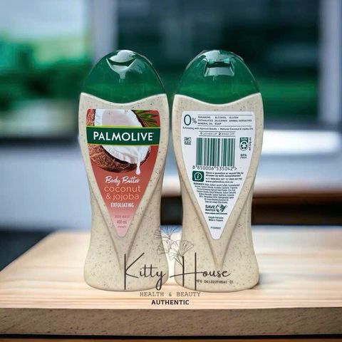 Sữa Tắm Tẩy Tế Bào Chết Palmolive Body Butter Dừa & Hạt Jojoba - Giúp Làm Sạch & Làm Mềm Da Hàng Ngày