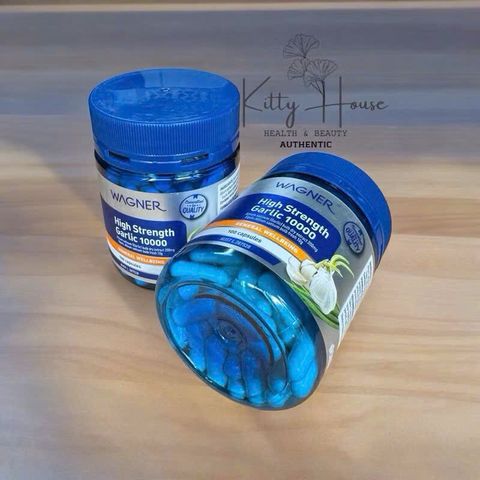 Viên uống tinh dầu tỏi Wagner High Strength Garlic 10000 - Tăng cường sức đề kháng và hỗ trợ tim mạch - Lọ 100 viên