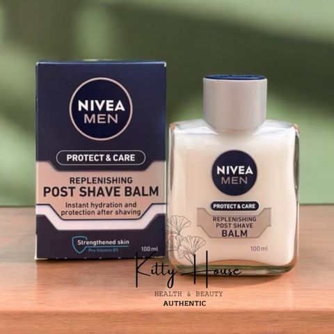 Dưỡng Da Sau Cạo Râu Nivea Men After Shave Balsam Protect & Care 100ml - Giúp Làm Dịu, Cấp Ẩm và Ngăn Ngừa Kích Ứng Da