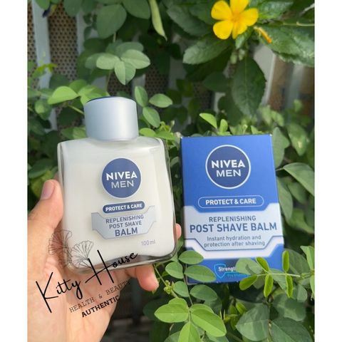 Dưỡng Da Sau Cạo Râu Nivea Men After Shave Balsam Protect & Care 100ml - Giúp Làm Dịu, Cấp Ẩm và Ngăn Ngừa Kích Ứng Da