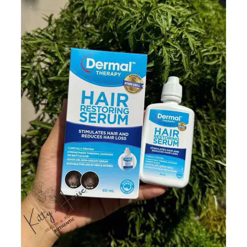 Serum Tăng Cường Mọc Tóc Dermal Therapy 60ml - Giải Pháp Phục Hồi Tóc Hư Tổn, Ngăn Rụng Tóc, Dinh Dưỡng Da Đầu cho Nam Nữ