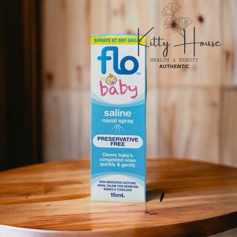 Nước muối xịt mũi Flo Baby Saline Nasal Spray/Drop chai 15ml