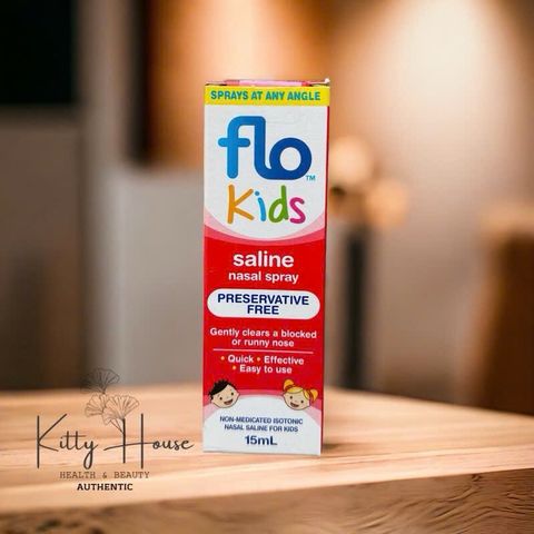 Nước muối xịt mũi Flo Baby Saline Nasal Spray/Drop chai 15ml
