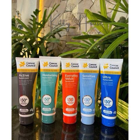 Kem Chống Nắng Cancer Council SPF50+/PA++++ 110ml - Bảo Vệ Da Khỏe Mạnh dưới Nắng, Chống UVA/UVB, Thích Hợp Hoạt Động Ngoài Trời