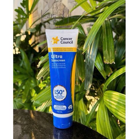Kem Chống Nắng Cancer Council SPF50+/PA++++ 110ml - Bảo Vệ Da Khỏe Mạnh dưới Nắng, Chống UVA/UVB, Thích Hợp Hoạt Động Ngoài Trời