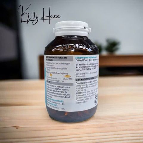 Viên uống Blackmores Fish Oil mini caps lọ 200 viên