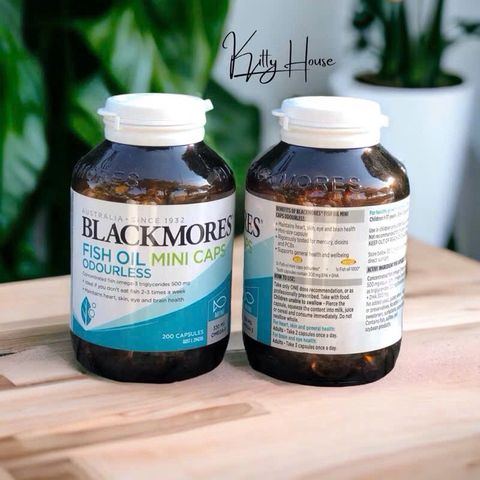 Viên uống Blackmores Fish Oil mini caps lọ 200 viên