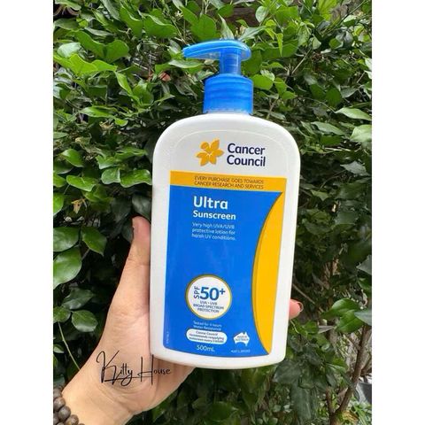 Kem chống nắng Cancer Council Ultra SPF 50+ - Bảo vệ da mạnh mẽ, chống nước, phù hợp cho hoạt động ngoài trời và chăm sóc da.