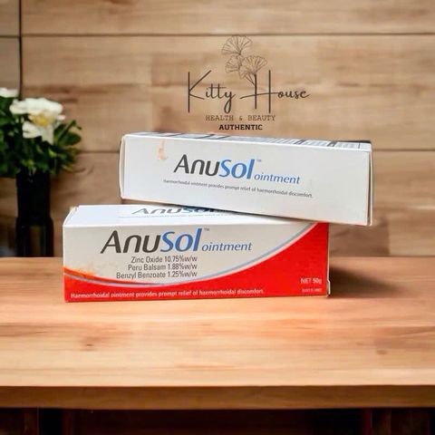 Kem Bôi Dưỡng Da Anusol Ointment 50g - Giảm Đau, Ngứa, Khó Chịu do Trĩ và Kích Ứng, Hàng Úc Chính Hãng