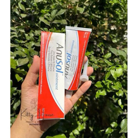 Kem Bôi Dưỡng Da Anusol Ointment 50g - Giảm Đau, Ngứa, Khó Chịu do Trĩ và Kích Ứng, Hàng Úc Chính Hãng