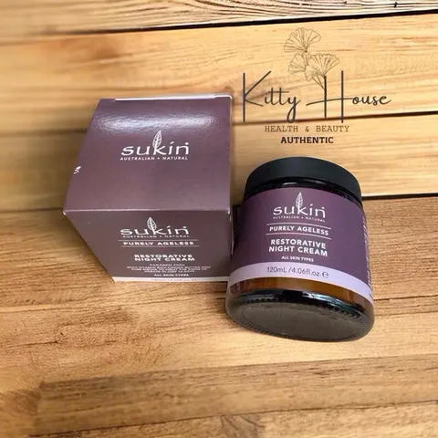 Kem Dưỡng Da Ban Đêm Sukin Purely Ageless - Chống Lão Hóa & Cấp Ẩm Hiệu Quả 120ml cho Da Mịn Màng, Săn Chắc