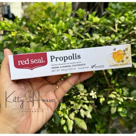 Kem đánh răng thảo dược thuần chay Red Seal 100g - Trắng răng, thơm miệng, bảo vệ lợi, chiết xuất tự nhiên từ dầu hồi, hương thảo, keo ong