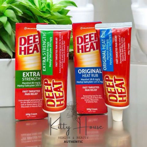 Kem bôi xoa bóp Deep Heart Original Heat Rub 100g và 200g chính hãng