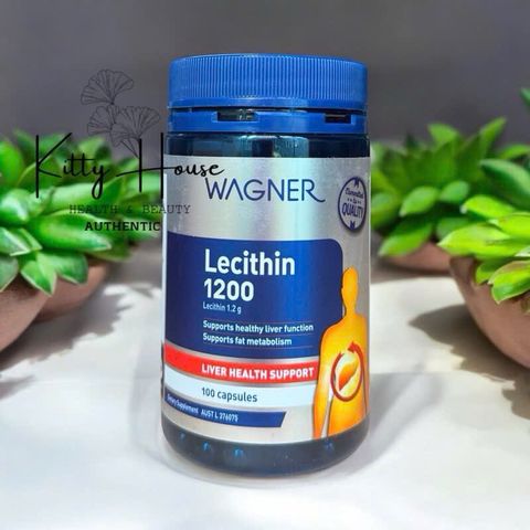 Viên Uống Mầm Đậu Nành Wagner Lecithin 1200mg - Hỗ Trợ Sức Khỏe Tim Mạch, Tiêu Hóa, Gan, 100 Viên