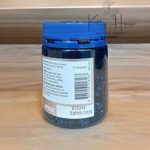 Viên uống Wagner Vitamin D3 1000IU 250V - Tăng cường miễn dịch, hỗ trợ hấp thu canxi, cải thiện sức khỏe xương chắc khỏe