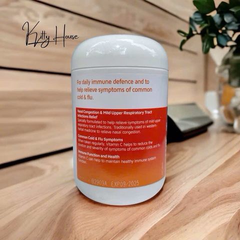Viên uống Nature's Way Tỏi + Vitamin C & Cỏ Ngựa - Hỗ Trợ Miễn Dịch và Giảm Viêm Xoang, Lọ 200 Viên