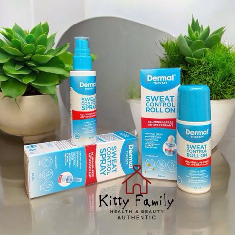 Dermal Therapy Kiểm Soát Mồ Hôi Roll On & Xịt 60ml - Giải Pháp Chống Đổ Mồ Hôi Tự Nhiên Dành Cho Da Nhạy Cảm