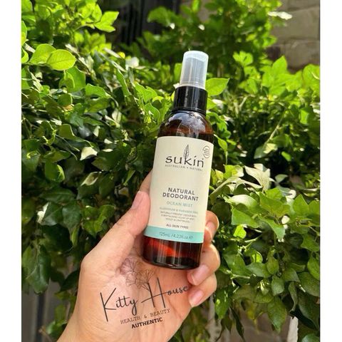 Xịt Khử Mùi Tự Nhiên Sukin 125ml - Không Nhôm & Paraben, Mùi Quýt Hoa Oải Hương, An Toàn Cho Da Nhạy Cảm