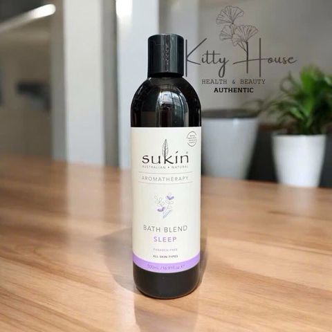Sữa tắm phục hồi và thư giãn Sukin Aromatherapy Bath Blend chai 500ml
