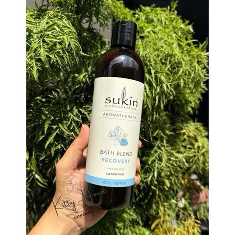Sữa tắm phục hồi và thư giãn Sukin Aromatherapy Bath Blend chai 500ml
