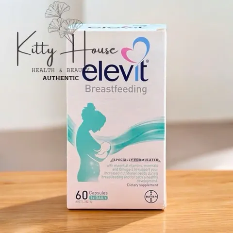 Viên uống Elevit Breasfeeding bổ sung vitamin cho phụ nữ sau sinh hộp 60 viên