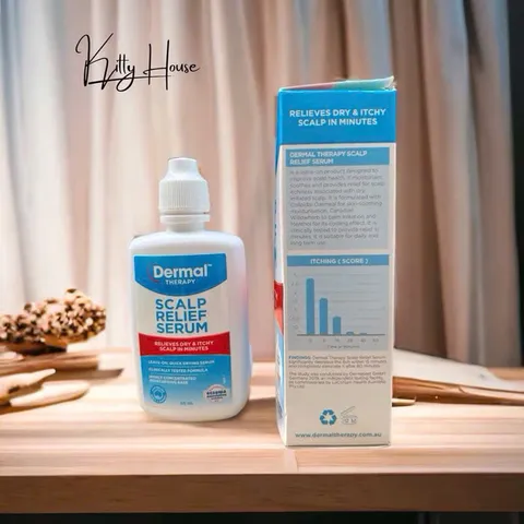 Serum Giảm Ngứa Da Đầu Dermal Therapy - Chống Khô, Dưỡng Ẩm, Chai 60ml, Chăm Sóc Tóc Chuyên Sâu